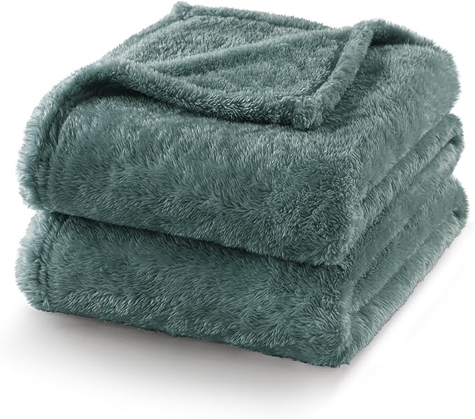 Exclusivo Mezcla Plush Fuzzy Fleece Bed Blanket Twin Size, Super Soft, Fluffy - Image 7