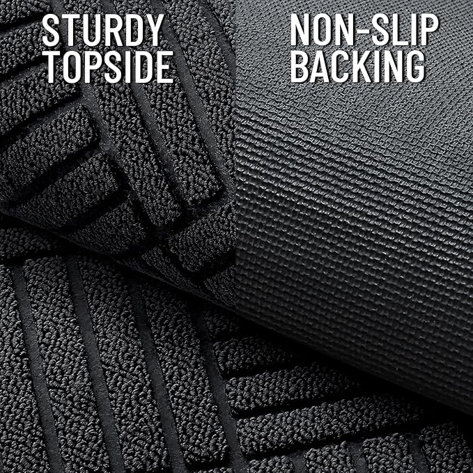 OLANLY Front Door Mat Outside Entrance 71x47, Heavy Duty Sturdy Natural Rubber - Image 3