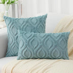 decorUhome Summer Throw Pillow Covers 12x20 Inch Set of 2, Soft Plush Faux Wool - Image 7