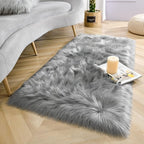 LOCHAS Soft Fluffy Faux Fur Rugs - Image 3
