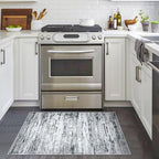 Lansny Modern Abstract Entryway Rug Indoor 2x3 Washable Rug Non-Slip Soft Small - Image 2