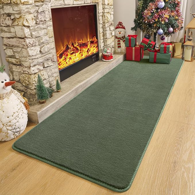 Amearea Modern Soft Hallway Runner Rug, 2x6 Fluffy Bedroom Bedside Rugs - Image 4