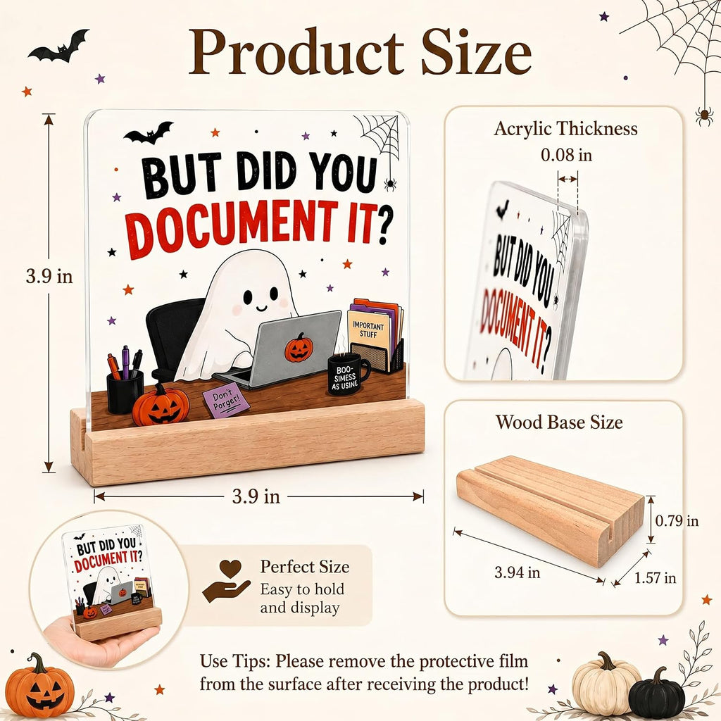 Halloween Table Decorations for Office, Funny Coworker Gift for Workspaces