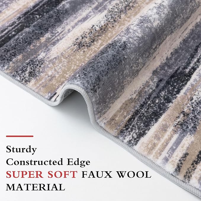 Lansny Modern Abstract Runner Rug 2.6x14 - Image 5