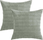 MIULEE Pack of 2 Spring Corduroy Decorative Throw Pillow Covers 16x16 Inch Soft - Image 6