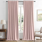 MIULEE 100% Blackout Linen Curtains by MIULEE
