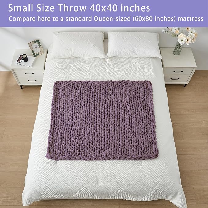 Bigacogo Chunky Knit Throw Blanket - Image 5