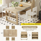 Merax Sideboard Buffet Cabinet with Foldable Dining Table, Multifunctional Cupboard with Storage Shelf and Hooks, for Small Places,Studio, Apartment
