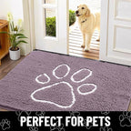 Smiry Dog Door Mat for Muddy Paws, Absorbent Dirt Trapper Non Slip Quick Dry - Image 7