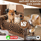 HANDONTIME Boho Couch Cover Geometric Striped Pet Covers - Image 3