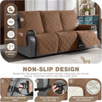 TAOCOCO 100% Waterproof Recliner Sofa Covers 3 Seater Split Couch Covers - Image 4