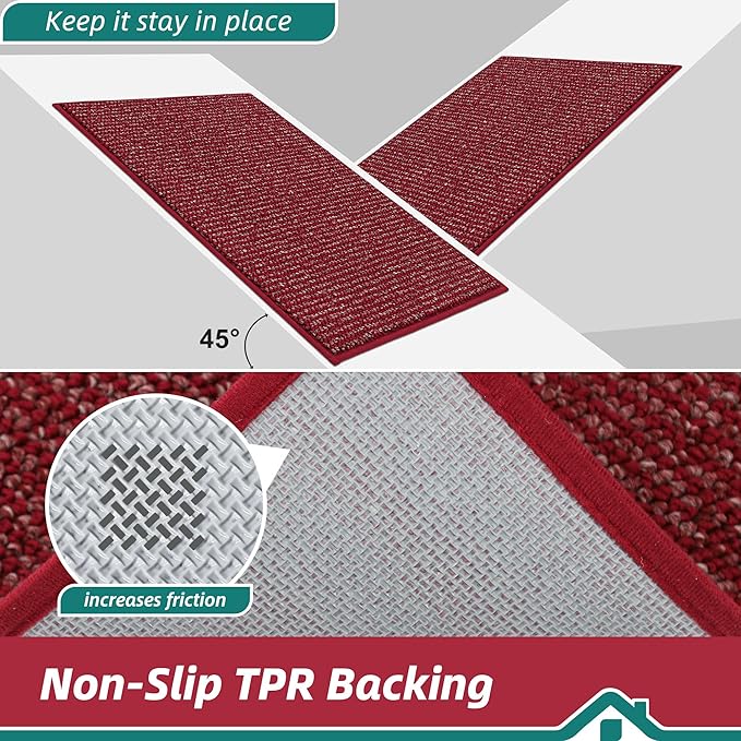 BEQHAUSE Kitchen Runner Rugs 20"x48", Non-Slip Kitchen Mats - Image 4