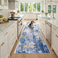 Washable Area Rugs 3x9 Non-Slip Modern Abstract Soft by RELEANY