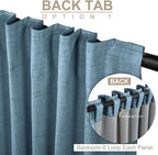 100% Blackout Shield Linen Blackout Curtains - Image 3