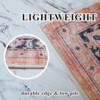 Washable 2x6 Hallway Runner Rug: Vintage Water Resistant Kitchen Entryway Rug - Image 6