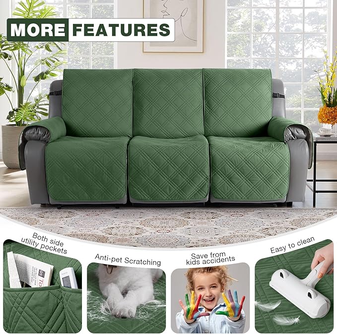 TAOCOCO 100% Waterproof Recliner Sofa Cover, Non Slip Split Couch Covers - Image 6