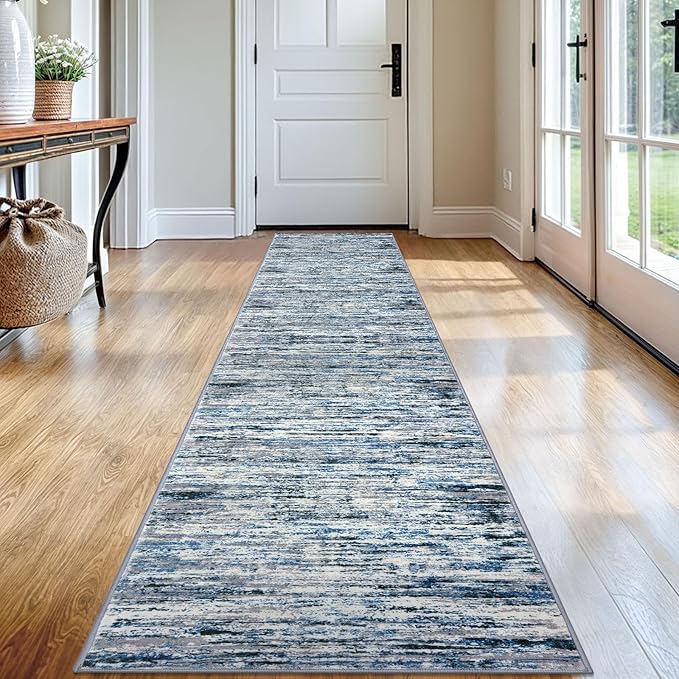 Lansny Modern Abstract Runner Rug 2x12 by lansny