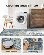 AMADA HOMEFURNISHING 2x3 Washable Area Rug, Low-Profile Entryway Rug - Image 5