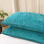CaliTime Throw Pillow Covers Decorative 20 X 26 Inches Pack of 2 Cozy Chenille - Image 3