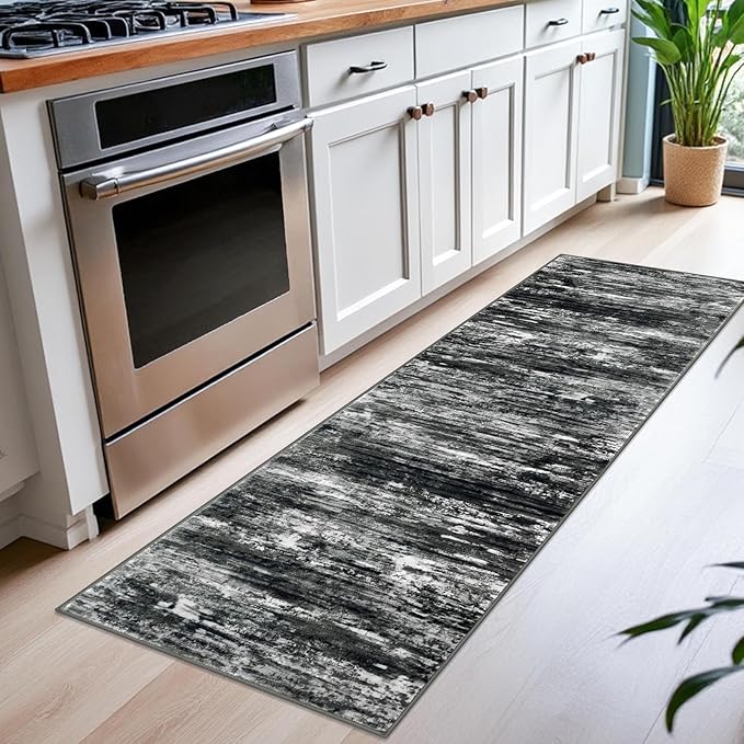 KOZYFLY Modern Abstract Kitchen Runner Rug, 2x6 Washable Rug Runner Non-Slip - Image 3