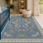 Blue Washable Kids Playroom Rug - Image 9