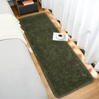 Goideal Fluffy Runner Rug for Bedroom Living Room, 2x6 Olive Green Bedside Rugs - Image 3