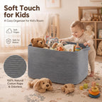 OIASKET 118L Extra Large Blanket Basket, 24.8" x 17.7" x 17.2" Woven Basket