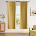 Guken 100% Blackout Curtains 72 Inch Length 2 Panels Set by Guken