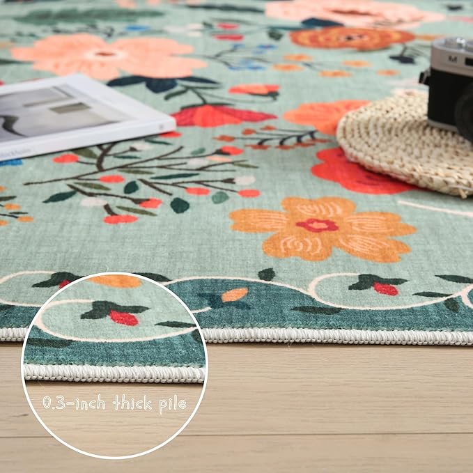 Rugcomf Runners for Hallways Kitchen Runner Rug Non Slip 2'x 10' Long Washable - Image 7
