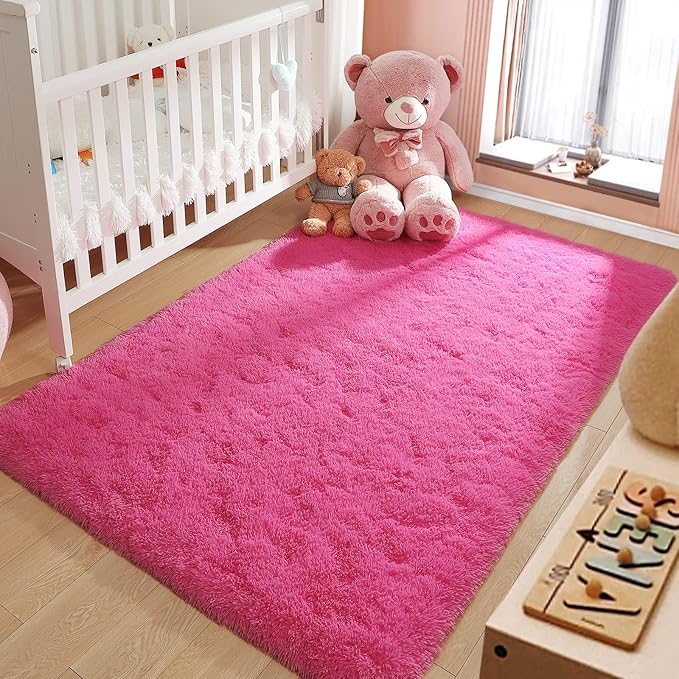 LOCHAS Ultra Soft Indoor Modern Area Rugs Fluffy Living Room Carpets - Image 2