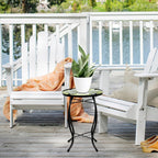 Subtropical Leaf Patio Table,Outdoor Side Table,Outdoor Bar Table