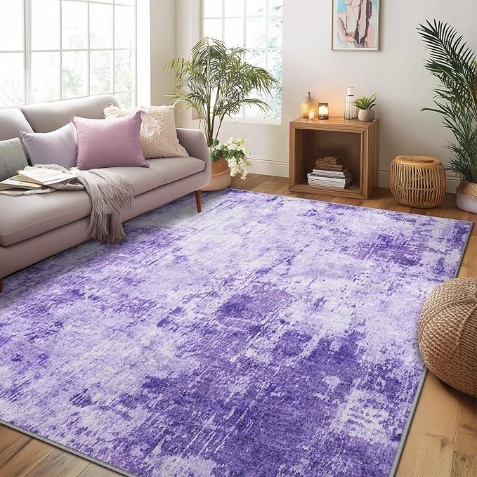 Washable Area Rugs 5'x7' Non-Slip Modern Abstract Soft - Image 6