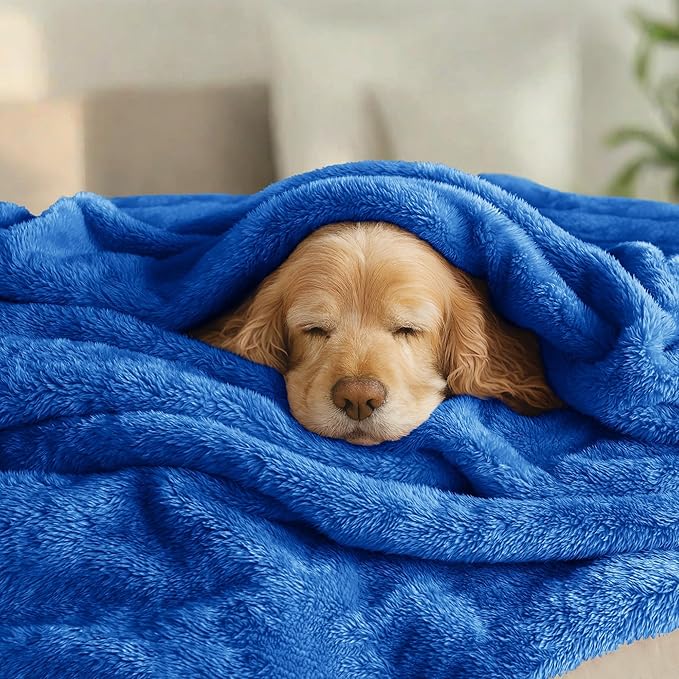 Exclusivo Mezcla Plush Fuzzy Fleece Bed Blanket Twin Size, Super Soft, Fluffy - Image 3