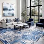 Washable Area Rugs 5'x7' Non-Slip Modern Abstract Soft - Image 9