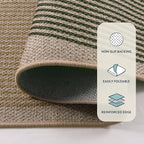 Lahome Enfys Modern Rainbow Easy Jute Rug, 2x8 Hallway Runner Washable Rugs - Image 5