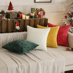 MIULEE Christmas Pack of 4 Couch Throw Pillow Covers 18x18 Inch Christmas - Image 2