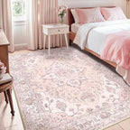 RELEANY Area Rugs 5'x8' Washable Non-Slip, Floral Vintage Distress Print - Image 6