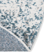 Unique Loom Sofia Collection Area Rug - Casino (3' 3" Round, Light Blue/Ivory)