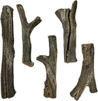 Midwest Hearth Deluxe Decorative Branch and Twig Set | Cast from Real Logs and Hand Painted in USA (Driftwood 5-Piece)