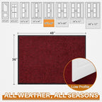 Mibao Front Door Mat, Dirt Trapper Welcome Mat - Image 2
