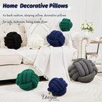 Uvvyui Knot Pillow Ball, Soft Home Decorative Pillows, Round Throw Pillow - Image 5