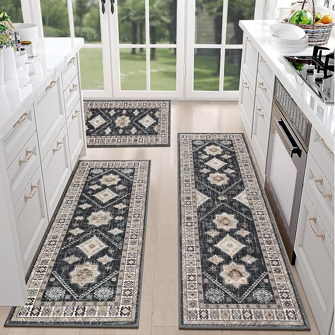HEBE Boho Kitchen Rug Sets 3 Piece - Image 6