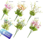 6 Pcs Fake Wildflowers, Artificial Silk Wild Flowers, Spring Summer