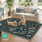 OPPODREAM Animal Soft Area Rugs 5x7, Washable Black Rug - Image 3
