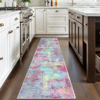 IOHOUZE Abstract Runner Rug 2x8 Ft Washable Runners - Image 2