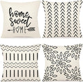 YCOLL Pillow Covers 16x16 Set of 4, Modern Sofa Throw Pillow Cover, Decorative by PillowCoversExpert