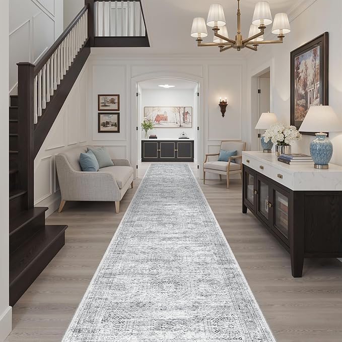 Runner Rug 2'6" x 16' Washable Non-Slip 2.5x16 ft Long Runner Rugs - Image 2