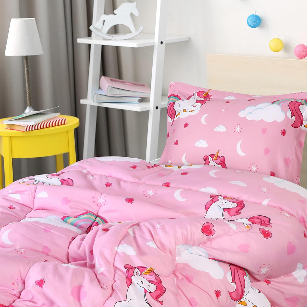 Utopia Bedding 3 Pc Kids Twin Comforter Set, Unicorn