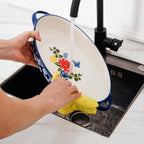 Wisenvoy Baking Dish Casserole Dish Ceramic Au Gratin Baking Dish Lasagna Pan Oval Casserole Dishes for Oven
