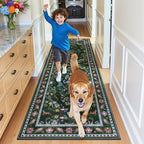 HEBE Washable Hallway Runner Rug 2'x 8' Non Slip Kitchen Rugs Runner, Low Pile - Image 8